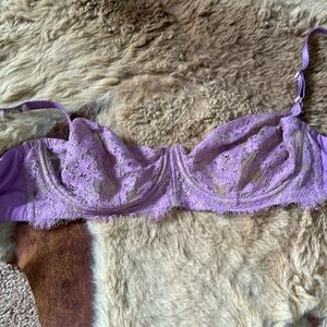 Lilac lace wire bra size 36C